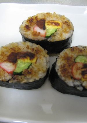 サラダ巻きの焼きおにぎり風-レシピのメイン写真