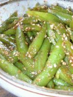 野菜を食べよう!さやいんげんのゴマ和え-レシピのメイン写真