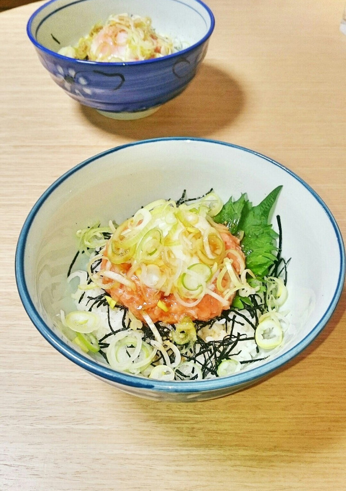 ＊月見鮭とろ丼＊-レシピのメイン写真
