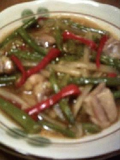 鶏肉+インゲン豆の炒め煮・中華taste-レシピのメイン写真