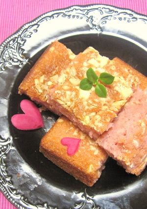 バレンタイン❤簡単！ピンクのブラウニー❤-レシピのメイン写真