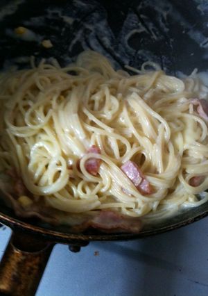 コーンクリームパスタ-レシピのメイン写真