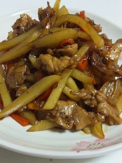 お弁当にも♬豚肉とじゃがいもの醤油炒め-レシピのメイン写真