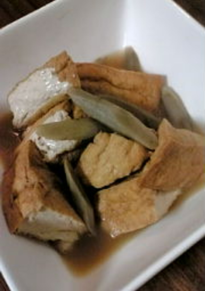 厚揚げとごぼうの煮物-レシピのメイン写真