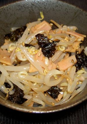 韓国海苔でウマウマ☆海苔ハムもやし-レシピのメイン写真