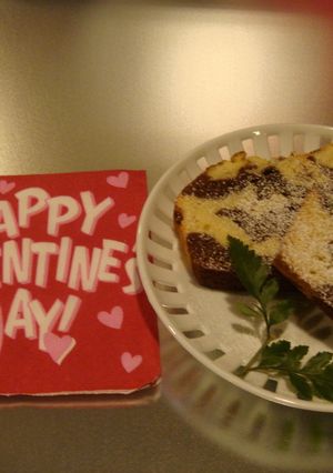 バレンタインにも★簡単★マーブルケーキ★-レシピのメイン写真