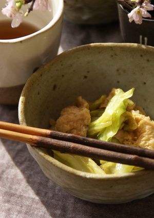 キャベツと油揚げのやさしぃ煮浸し-レシピのメイン写真