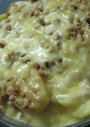 レンジで♪じゃがいもの肉みそグラタン☆-レシピのメイン写真