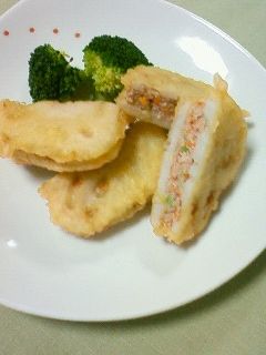 シャキッ!れんこんのはさみ揚げ-レシピのメイン写真