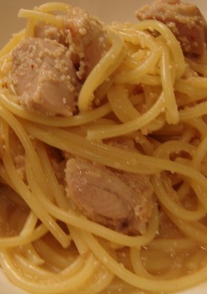 鶏のもも肉と明太子の和風パスタ♪-レシピのメイン写真