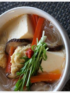豆腐と鶏団子の『食べる』ピリ辛スープ-レシピのメイン写真