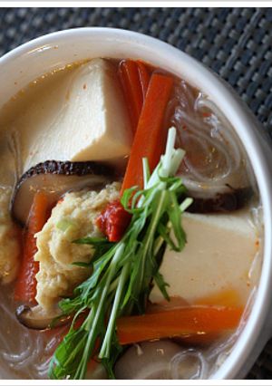 豆腐と鶏団子の『食べる』ピリ辛スープ-レシピのメイン写真