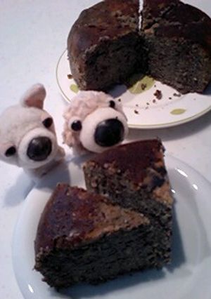 おからケーキ『黒胡麻&あずき』-レシピのメイン写真