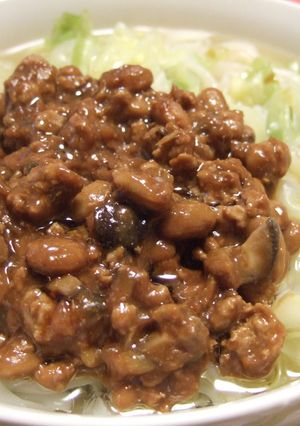 納豆ミートソース-レシピのメイン写真