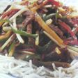 青椒肉絲・牛肉とピーマンと筍の炒めもの