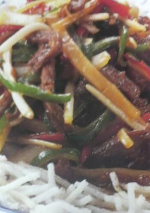 青椒肉絲・牛肉とピーマンと筍の炒めもの-レシピのメイン写真