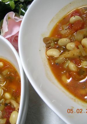 大豆トマトベースドスープ-レシピのメイン写真