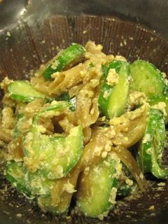ローズ家の干ぴょうと胡瓜のくるみ和え-レシピのメイン写真