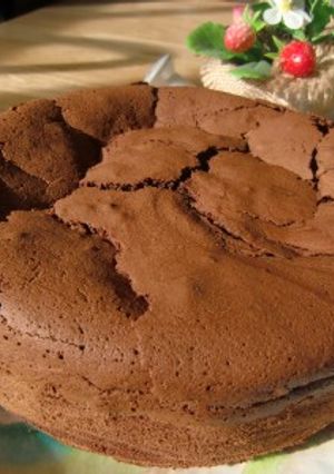 しっかりチョコ感♪しとふわガトーショコラ-レシピのメイン写真