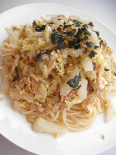 白菜と卵の和風パスタ-レシピのメイン写真