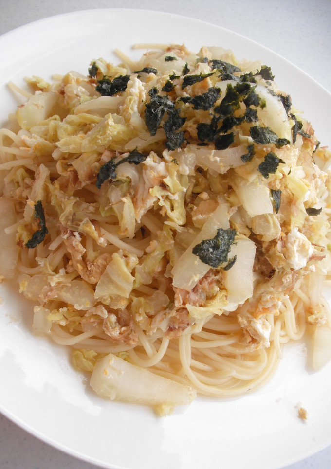 白菜と卵の和風パスタ-レシピのメイン写真