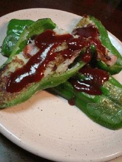 ピーマンのじゃがチーズ詰め焼き-レシピのメイン写真