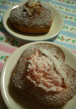 ピンクandホワイト♪ハート♡ケーキ-レシピのメイン写真