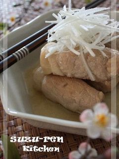 ♡高野豆腐のクルクル煮物♡-レシピのメイン写真