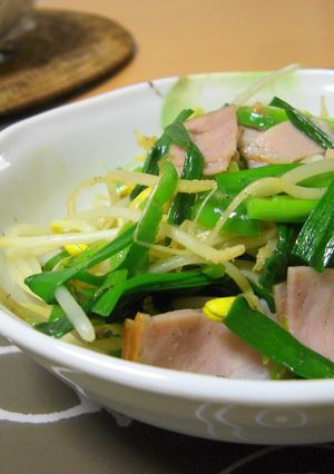 1人分お弁当★もやしとハムの簡単野菜炒め-レシピのメイン写真