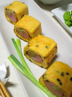 クルクル巻いちゃって〜魚ニソの玉子焼き♬-レシピのメイン写真