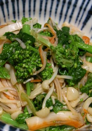 菜の花の洋風おひたし？バルサミコ酢味♪-レシピのメイン写真