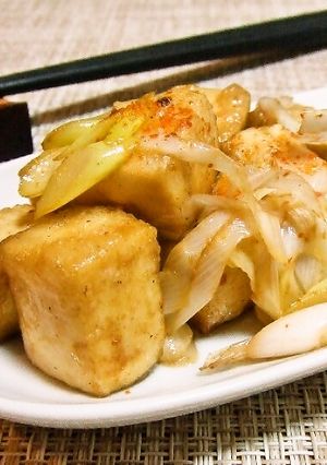 高野豆腐のマヨしょうゆ炒め-レシピのメイン写真