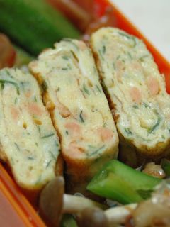 お弁当✿青海苔と鮭フレークの卵焼き✿-レシピのメイン写真