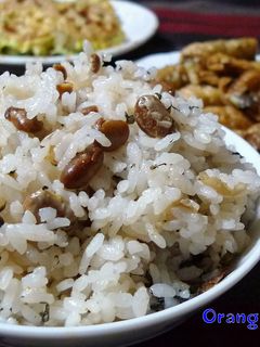 炒り大豆と梅の炊き込みご飯☆-レシピのメイン写真
