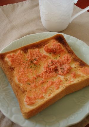 ヘルシー＊明太子トースト-レシピのメイン写真