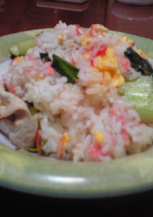 桜えびと青梗菜のチャーハン。-レシピのメイン写真