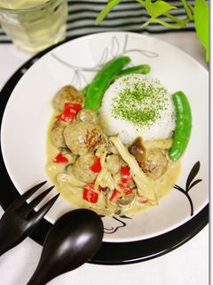 高野豆腐入りミートボールのクリーム煮-レシピのメイン写真