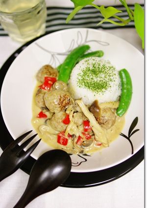 高野豆腐入りミートボールのクリーム煮-レシピのメイン写真