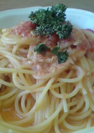 シーチキンのトマトソースパスタ-レシピのメイン写真