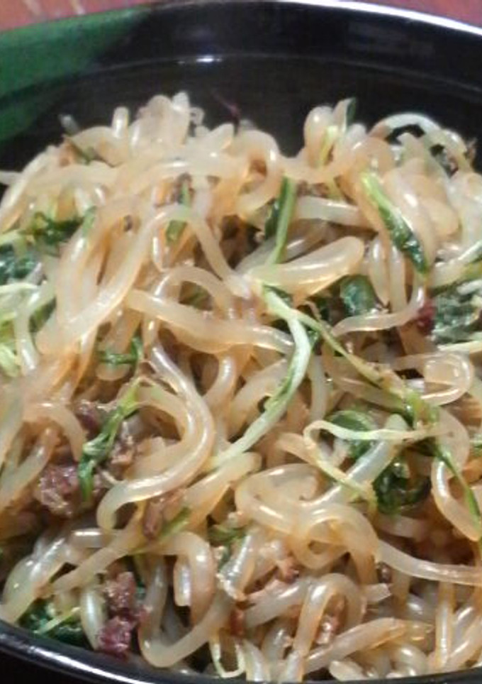 しらたきと水菜のおかか炒め♪-レシピのメイン写真