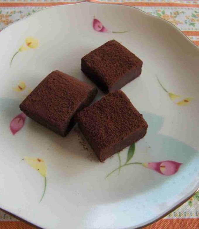 甘さ控えめ☆大人の生チョコ-レシピのメイン写真