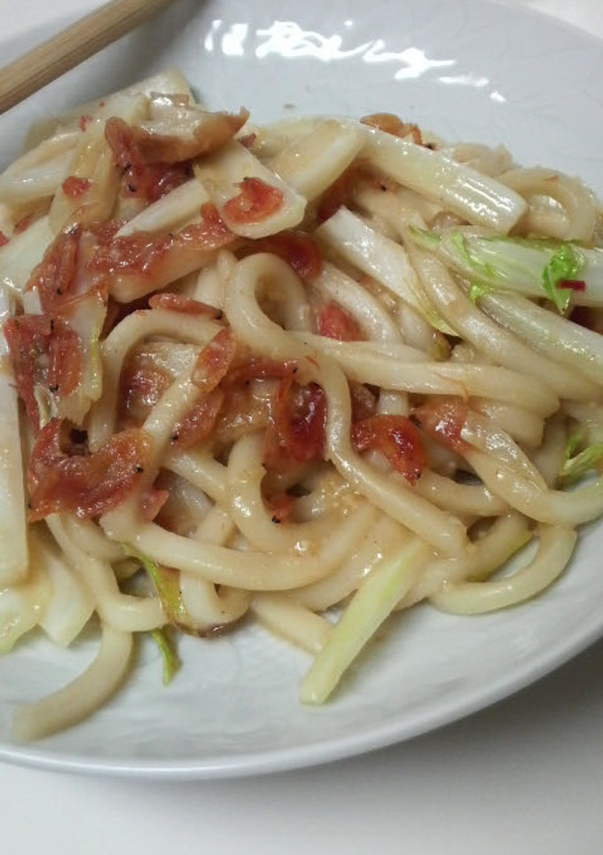 白味噌と桜えび☆こくうま～焼きうどん♪-レシピのメイン写真