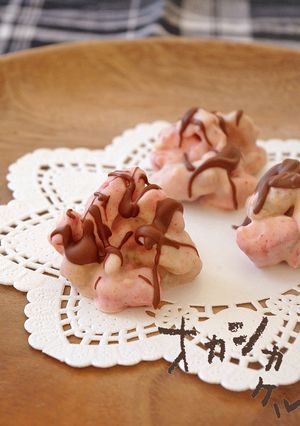 バレンタイン☆甘酸っぱいピンクのチョコ-レシピのメイン写真
