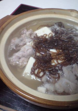 ヘルシー♪シャキッともずくブタしゃぶ-レシピのメイン写真