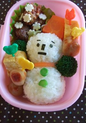雪だるまのおべんとう-レシピのメイン写真