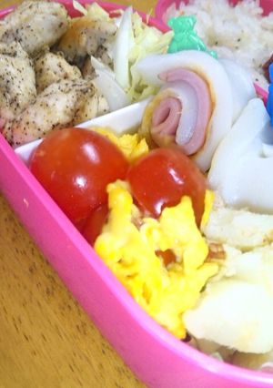 お弁当に♪味付けは塩だけのトマト卵-レシピのメイン写真