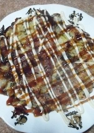 ブロッコリーの茎入りお好み焼き-レシピのメイン写真