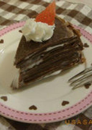 ずぼらな私のチョコミルクレープ-レシピのメイン写真
