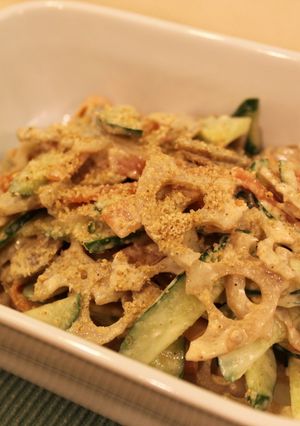 ごま風味♪根菜のきんぴらサラダ-レシピのメイン写真