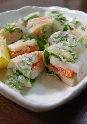 れんこんとたらこのはさみ揚げ-レシピのメイン写真